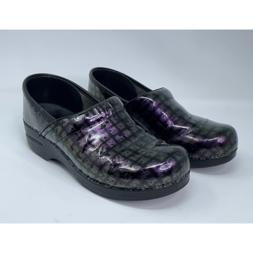 Dansko Professional Clogs Womens EU 40/US 9-9.5 Purple Iridescent Comfort RN Med